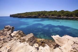 Menorca Cala en Turqueta Ciutadella turquoise Mediterranean at Balearic islands