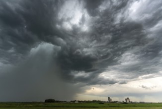 Prairie Summer Storms Saskatchewan Canada Ominous danger