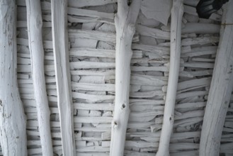 Wooden roof ceiling of Alpujarras in Granada at Andalusian Spain