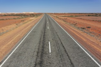 An image of an aerial view from a road to central Australia
