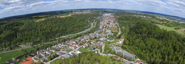 An image of a panoramic view to Sulz Germany