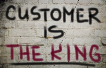 Customer Is The King Concept