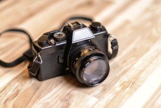 Vintage analouge camera with standard lens