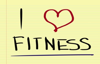 I Love Fitness Concept