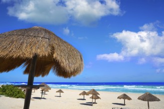 Cancun Delfines Beach at Hotel Zone of Mexico