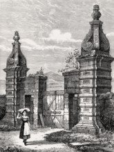 Old entrance of Royston House, Granton, Edinburgh, Scotland, United Kingdom, Europe