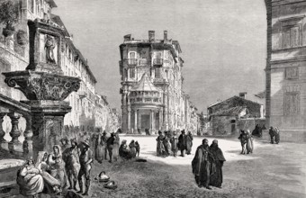 Via Sistina, Via Gregoriana, Rome, Italy, 19th Century, Europe