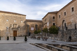 Caleruega, Spain, April 16, 2019: Museum of Santo Domingo de Guzman in the medieval village, Europe