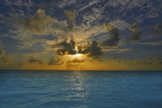Riviera Maya sunrise in Caribbean Mayan Mexico
