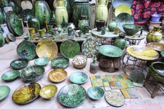 Ceramics in bazaar,, CONTINENT_