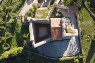 Photographic documentation of the small fortress of Suvereto in Tuscany Italy
