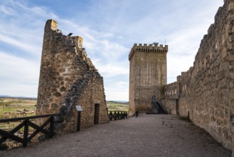 The ruins of the medieval castle of Penaranda de Duero, Burgos, Castile Leon, Spain, Europe