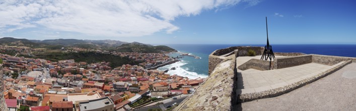 Panoramic view from Castelsardo Castle, Sardinia