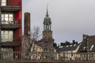 View of the St. Michaelis Church in Hamburg