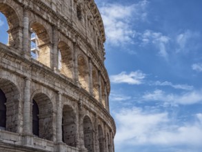 View of the Coliseum of Rome
