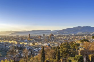 View of Florence from Michelangelo hill., Italy, Europe