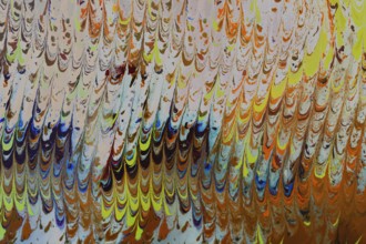 Abstract marbling art patterns in paint as background