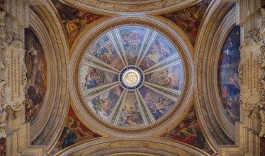 Fresco on ceiling of church St. Ignatius in Roma