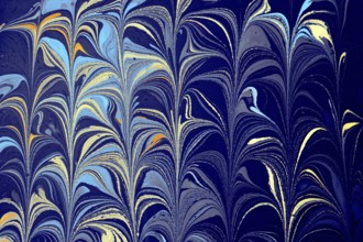 Abstract creative marble pattern texture. Traditional art of Ebru marbling