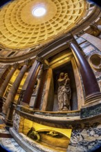 Italy, Rome, Pantheon. Tomb of Raphael and dome Austria, Europe