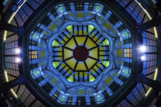 Ceiling painting of Tokyo Station. Shooting Location: Tokyo metropolitan area
