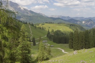 Hiking around the Königsbachalm, Jenner, Königssee, Berchtesgaden, Alps, Bavaria, National Park