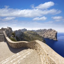 Majorca mirador Formentor Cape in Mallorca island of spain