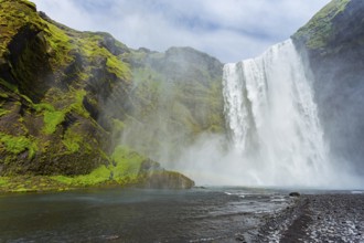 The Skógarfoss waterfall in southern Iceland