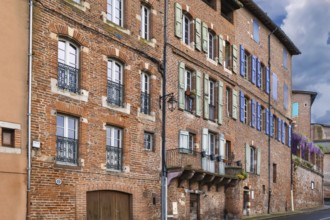 Street in Albi historical center, France, Europe