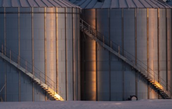 Close Silver Granaries stairs and Lines Canada