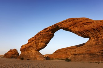 Rainbow Rock, The Arch, Hail Region, Al Ula, Saudi Arabia, Asia