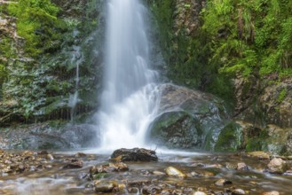 Heidenbad waterfall, waterfall in the Vosges mountains. France
