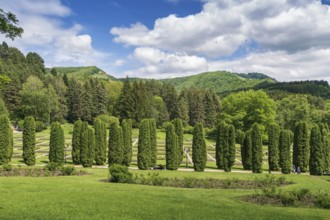 Valley of roses in Kislovodsk park, Russia, Europe