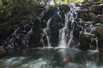 Waterfall, 23 coloured earth nature park, 23 coloured earth park, La Vallee des Couleurs, indian