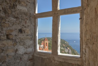 Village of Roquebrune-Cap-Martin on the Mediterranean coast near Monaco