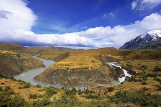 Horseshoe Paine. Epic grand landscape in the national park Torres del Paine, Patagonia, Chile.