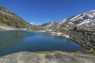 Beautiful mountain landscape on a sunny summerday in Norway