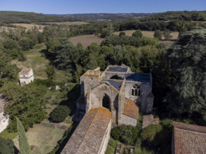 Villelongue Abbey, Saint-Martin-le-Vieil, French Republic