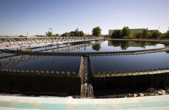 Wastewater treatment facility - Sewage Treatment. Also called municipal wastewater or sewage
