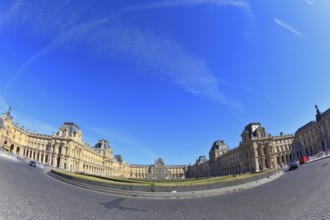Paris, September 8: The world-famous Louvre - September 8, 2012 in Paris. Tourists take pictures of