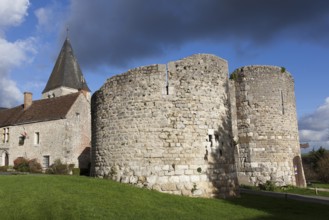 Medieval fortress of Yevre-le-chatel, Loiret, Centre-Val de Loire, France, Europe
