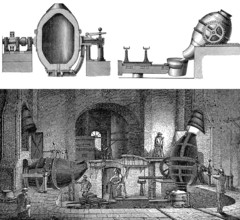 Technical processing of iron in different blast furnaces, 1894, technische Eisenverarbeitung in
