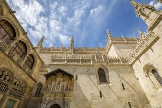 The famous Royal Chapel in Granada Cathedral in a sunny day, Granada town, Andalusia, Spain, Europe