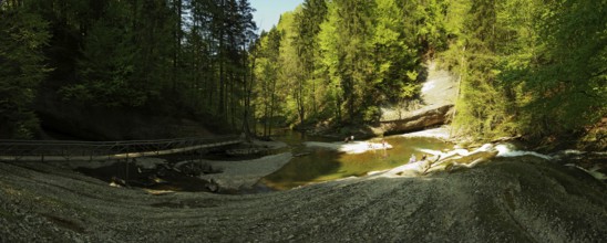 The Upper Argen in the Eistobel near Maierhöfen in the Allgäu