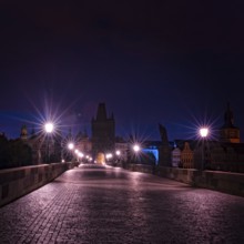 Prague at night