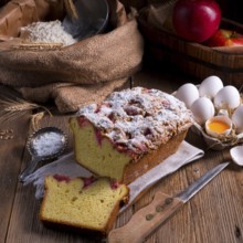 Yeast dough cake