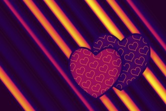 Elegant decorative heart pattern design for fabric, wallpaper, gift paper, banner, cover, poster,