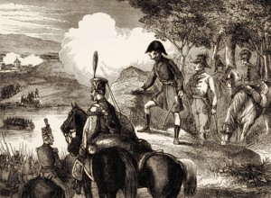 Wellesley crossing Douro River, Second Battle of Oporto, 12 May 1809, From British Battles on Land