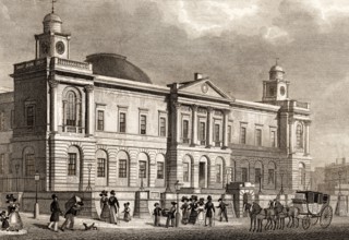 Register House, Princes Street, Edinburgh, Scotland, 19th century, from Modern Athens by Th. H.