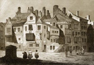 John Knox House, ein historisches Haus in Edinburgh, Schottland, 18.